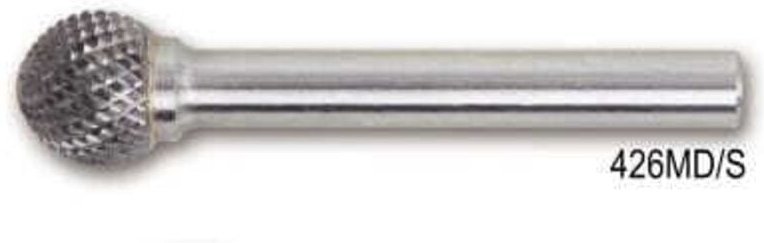 BETA Hartmetall-Drehfeile, Kugel, 8 x 6,4 mm, Schaft 6 mm, 426MD/S8