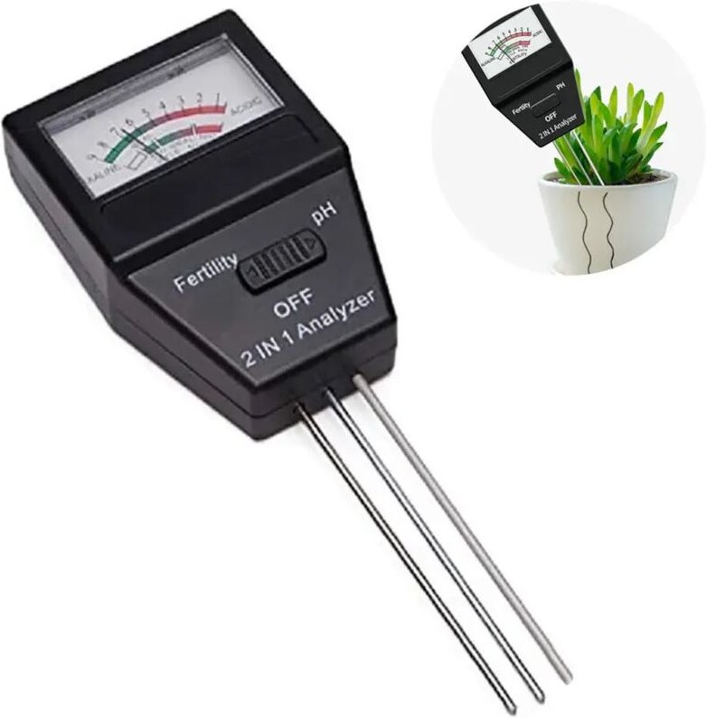 Bodenmessgerät in 1: Feuchtigkeits-, Sonnen- und pH-Wert-Tester für Pflanzen, Garten, Landwirtschaft, Rasen, drinnen und...