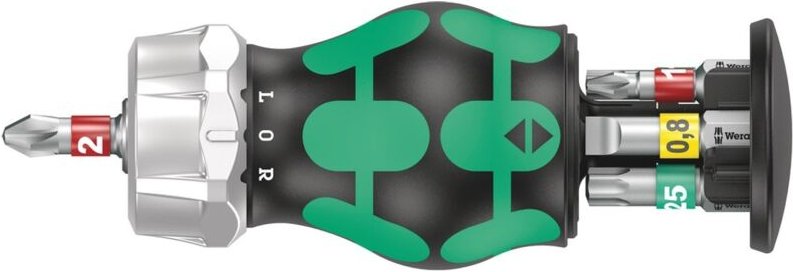 Kraftform Kompakt Stubby Magazin ra 1 Ratschenfunktion Bits ph tx, 6 tlg - Wera