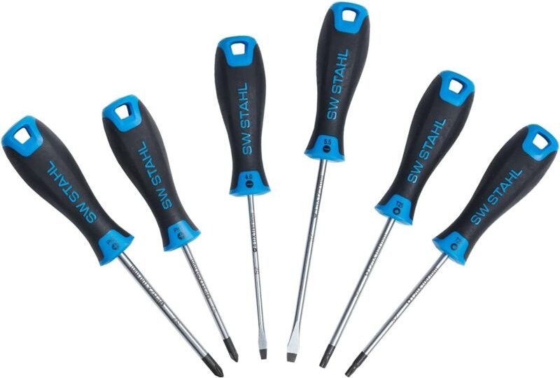 Sw Stahl - SW-Stahl 32815L Schraubendrehersatz Schlagfest 6-teilig i Schlitz & Kreuz & T-Profil i Schraubendreher Werkze...