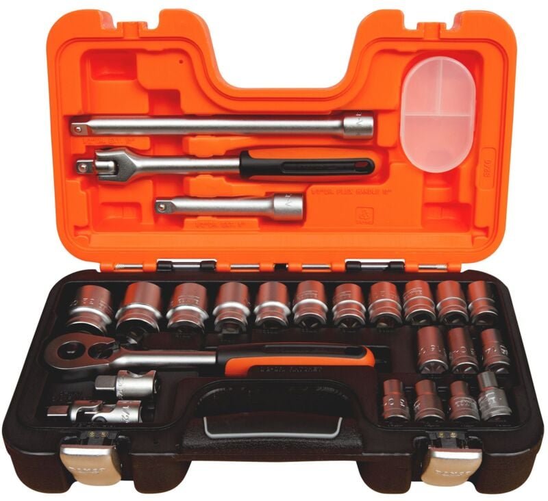 Steckschlüsselsatz 24-teilig 1/2 ' S240 Chrom-Vanadium Stahl - Bahco