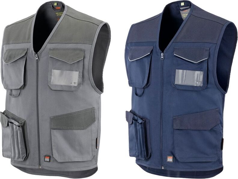 Neri - Gilet da lavoro multitasche Convoy-Blu-XXXL - Blau - - Blau