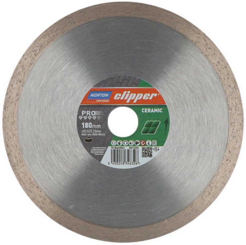 Norton - Diamantscheibe md 120 c ø 180 mm Bohrung 25.4 /22.23- 70184625561