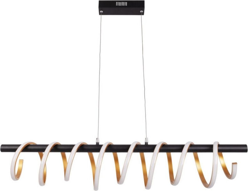 Naeve BELLEZA Dimmbare LED-Balken-Pendel-Deckenleuchte Gold 2900K