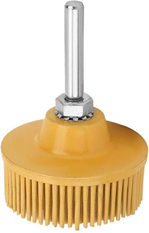 Memkey - 2-Zoll-Borstenscheibe, Gummi-Schmirgel-Schleifbürste, Polierscheibe, Polierbürste für die Entfernung von Gratro...