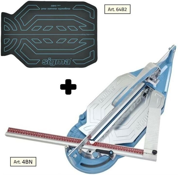 Fliesenschneider SIGMA 4bn cm 62 push-gravur + matte fur mosaik 64b2