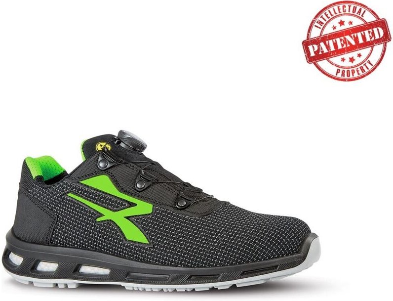 UPower Sicherheitsschuh RedLion monster Größe 43 schwarz / grün - RL2036643