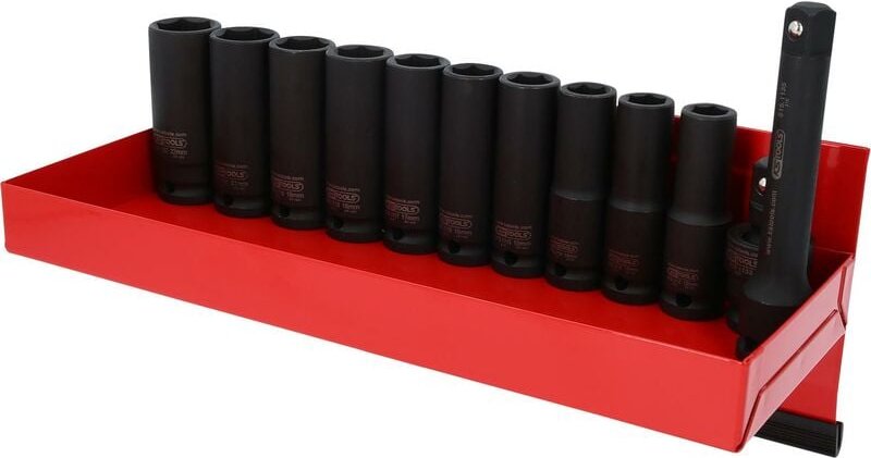 1/2' Sechskant-Kraft-Stecknuss-Satz, lang, 13-tlg