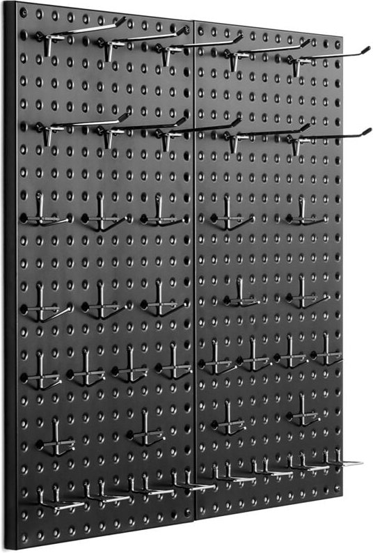 Thumbnail - VEVOR Werkzeugwand, 61 x 30 cm, 2er-Set, Stecktafel-Wand-Organizer mit Zubehör, Werkzeuglochwand für Wohnzimmer, Garage,...