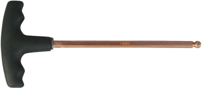 Ks Tools BERYLLIUMplus Innensechskant-Winkelstiftschlüssel, T-Griff 4 mm ,mit Kugelkopf - 962.0961