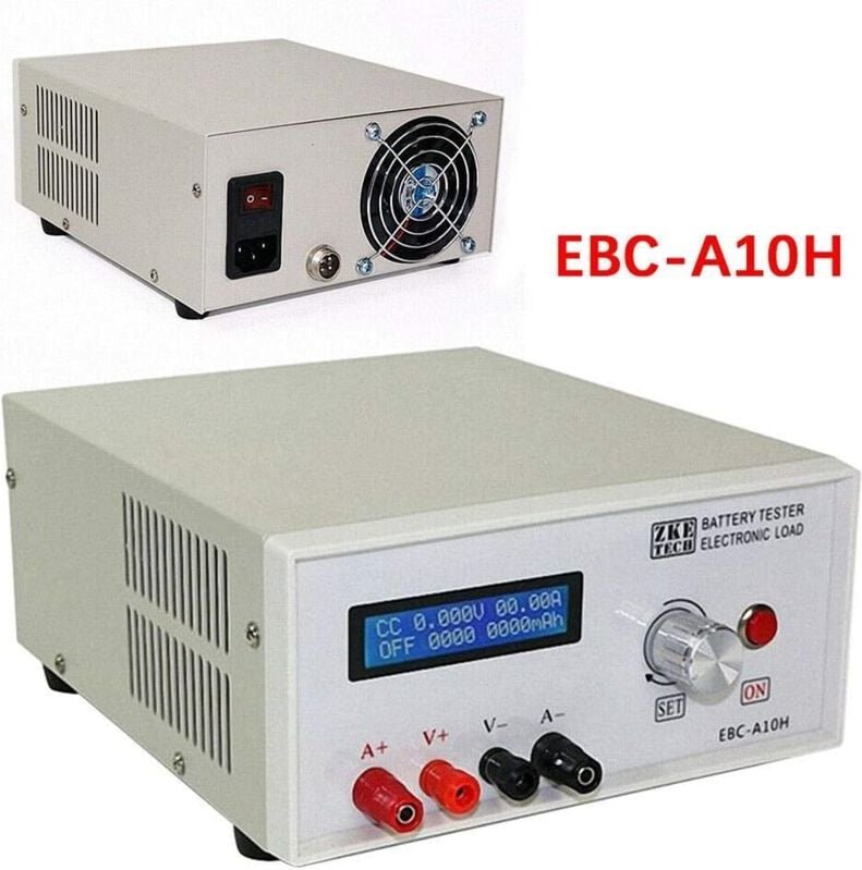 EBC-A10H Batterietester Akkutester Batterieprüfergerät mit mit Lade- und Entladefunktion Lithium/Blei-Säure Batterie Kap...
