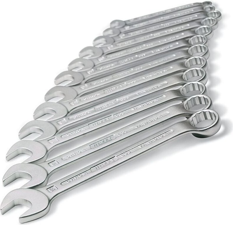 Ring-Maulschlüssel Satz, Außen-Doppel-Sechskant Profil, 7 - 27, Anzahl Werkzeuge: 17 - Hazet