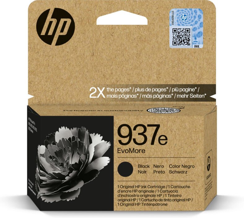 Hewlett Packard HP Ink No 937e Black Schwarz (4S6W9NE) (4S6W9NESE1)