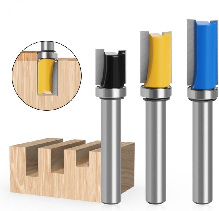 Stücke 8mm Hartmetall Fräser mit Top Lager Fräser Fest Kopie Fräser - Lntyq