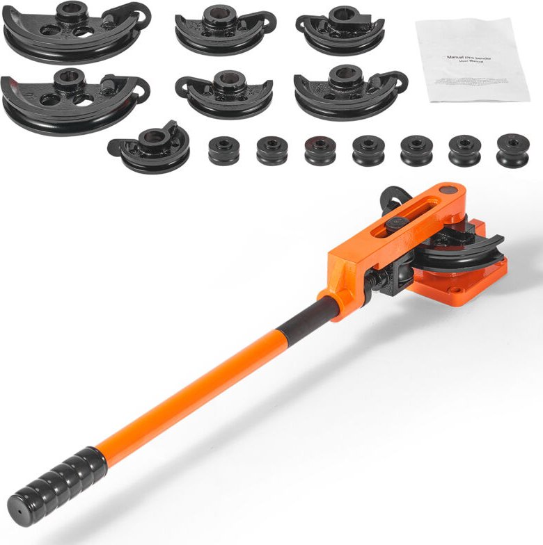 Thumbnail - Rohrbieger, 3/8' bis 1' Außendurchmesser, manueller Bieger, 7 Biegematrizen, 180° Kupfer-Aluminium-Rohre, für Heizungs-,...