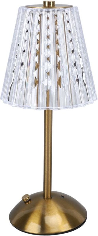 Fafeicy Kabellose Kristall-LED-Tischlampe, Nachtlicht mit 3 Farbtemperaturen, stufenloses Dimmen, Touch-Steuerung, wiede...