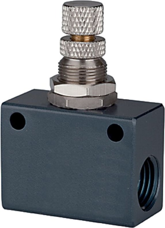Drosselrückschlagventil »asc«, in Blockform, Aluminium, g 3/8 - Riegler