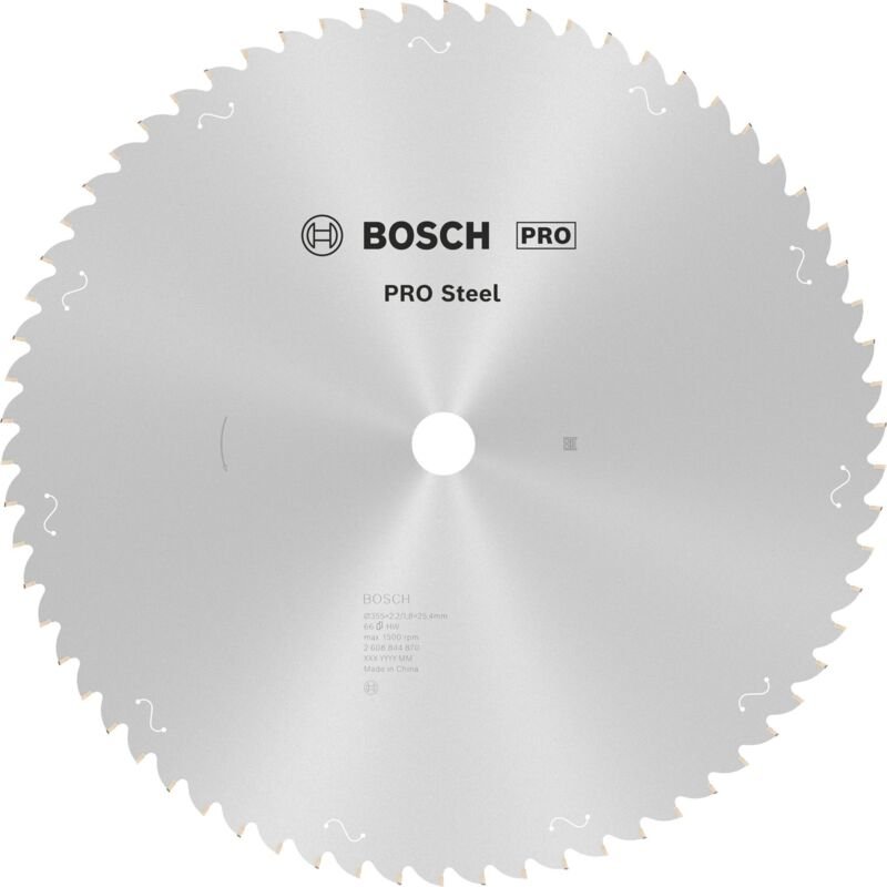 Zubehör - Sägeblatt Stahl 355x2,2 mm, 66 Zähne 2608844870 - Bosch