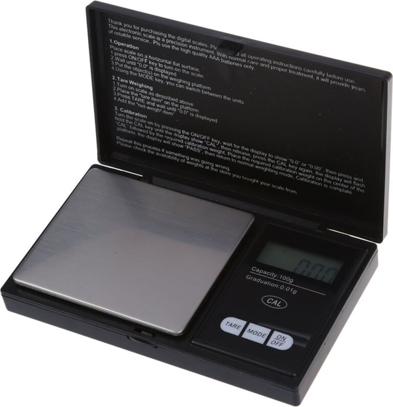 Tlily - 100 g 0.01 Mini lcd Digital Tasche Schmucksache Golddiamant Skala - schwarz