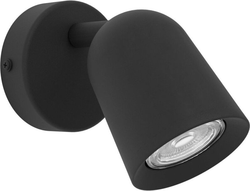Eglo Wandleuchte 1er Spot Camaldoli schwarz 9 x 11 cm