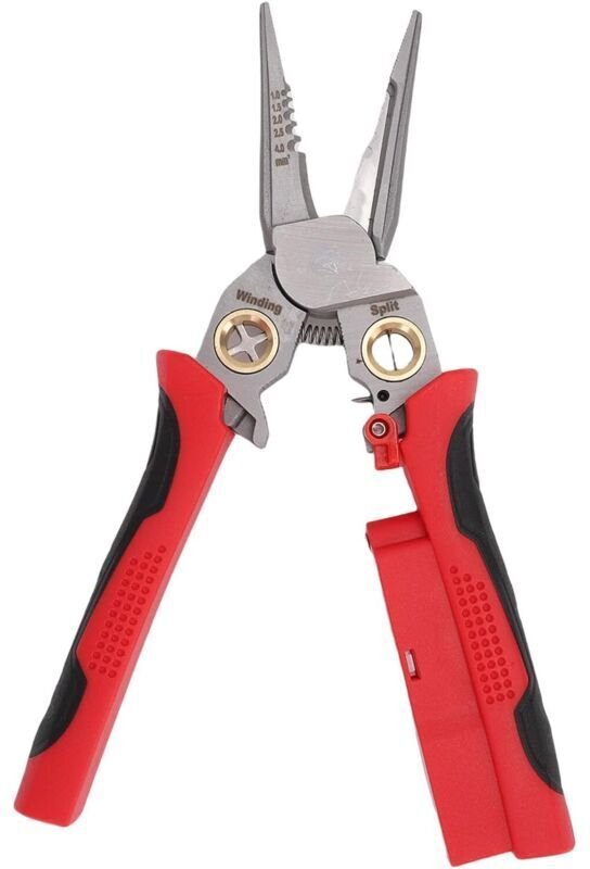 8-in-1-Abisolierzange mit Spannungsprüfer, multifunktionale Profi-Elektrozange mit Kabelschneider und Crimpzange, Abisol...