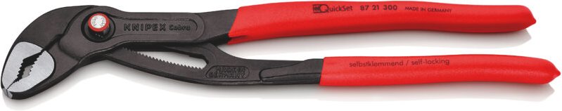 Knipex - 87 21 300 Cobra QuickSet Hightech-Wasserpumpenzange atra. 300 mm