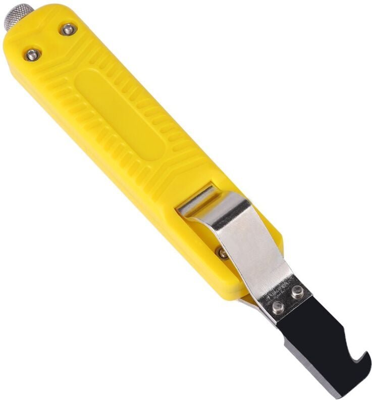 Ej.life - Abisolierzangen 8-28mm Crimpzange 29 mm Klingenlänge pvc Gummi Silikon Gelb LY25-6