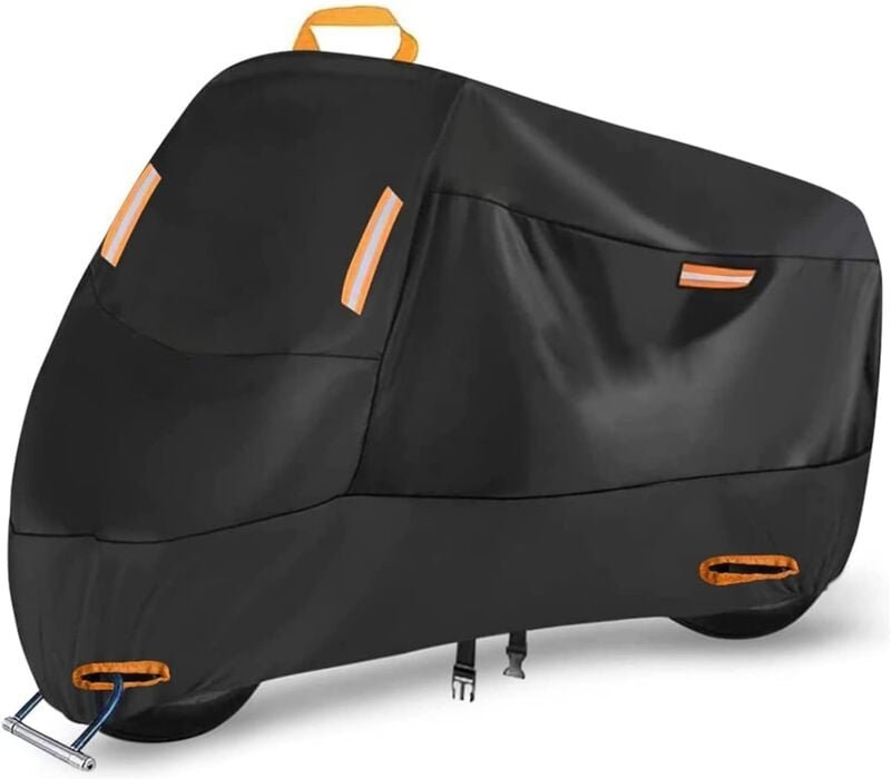 Thumbnail - Motorradabdeckung, wasserdichtes Oxford-Gewebe, universeller Stil, xxl: 245 x 105 x 125 cm, Sonnen- und Staubschutzhülle...