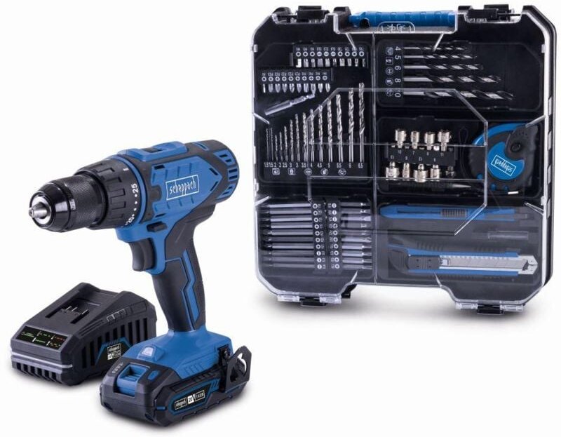 Bohrschrauber 20V 74 Stuck 1 Akku Ladegerat ixes Scheppach c-dtb74/1-x