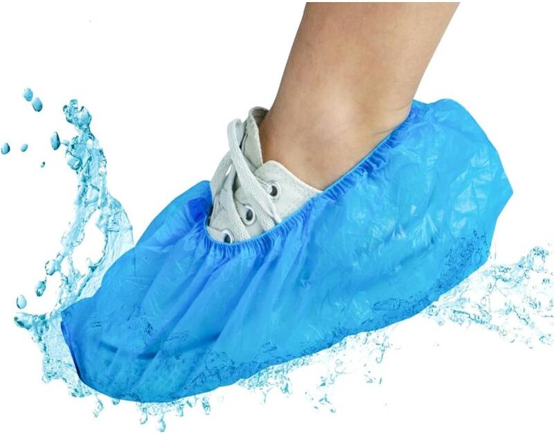 Bluedeer - Schuhüberzieher Wasserdicht ,200 Stück Blau, Überzieher Mehrweg Silikon , Für Regen Schneetag Wüstenstrand Sc...