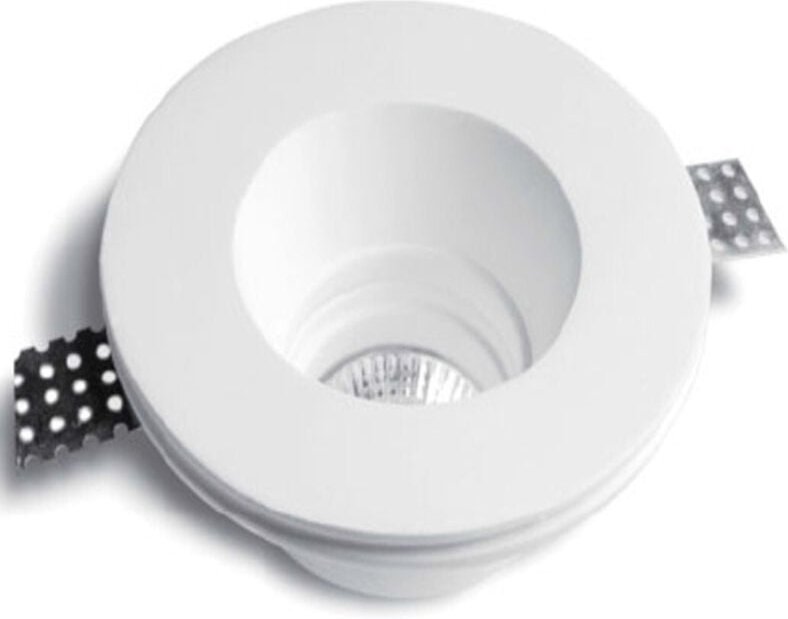 Trade Shop - faretto faretto in gesso pro lampade led tondo scomparsa 10cm -