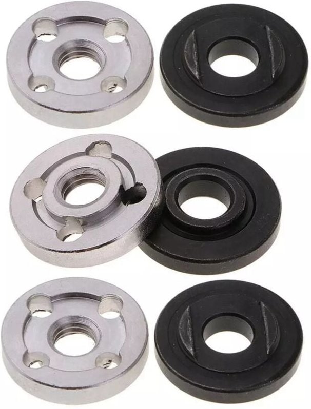 Tlily - 6 Teiliger Sicherungs Muttern Flansch für 9523 Mutter Innen AußEn Kit Schleif Werkzeug 2 Technische Daten - Zahn...