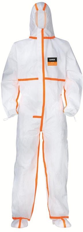 8909411 4B mF Einweg (nr) Overall weiß, l Kleider-Größe: l Weiß - Uvex