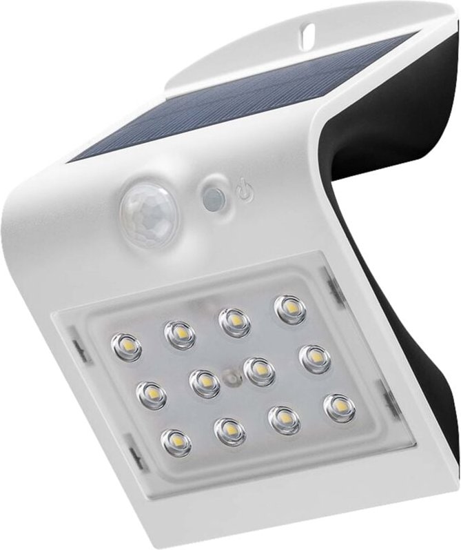Goobay - Solar LED-Wandleuchte mit Bewegungsmelder, 1,5 w, weiß