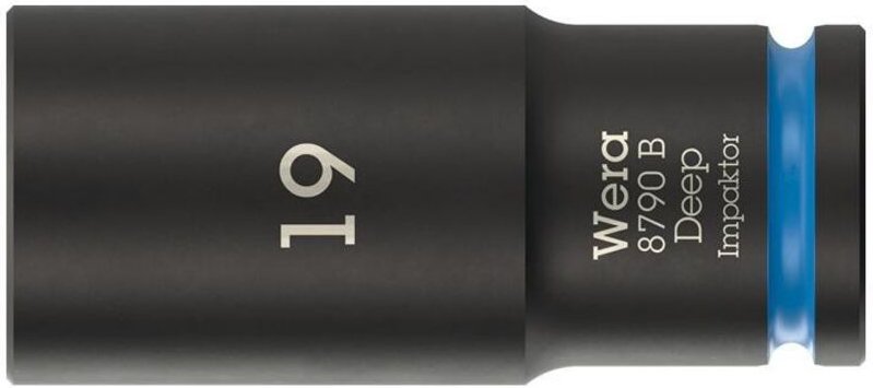Steckschlüsseleinsatz 8790 B Impaktor Deep 3/8 Zoll 19mm L.63mm WERA
