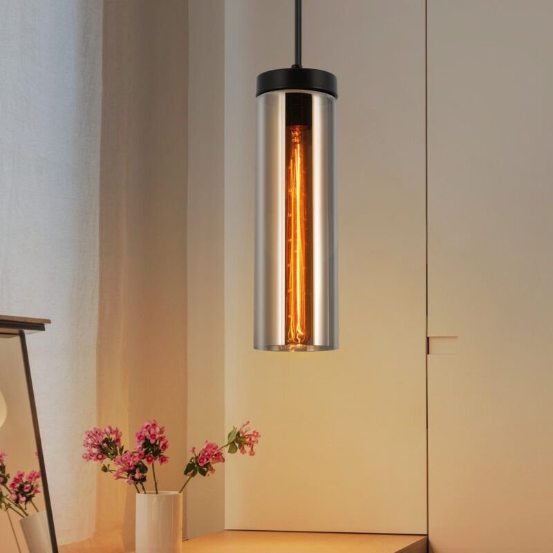 Gbly - Hängeleuchte Wohnzimmer Hängelampe Vintage - 1 Flammig Pendelleuchte Höhenverstellbar Esstischlampe Hängend E27 S...