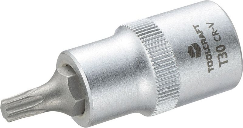 Toolcraft - 816165 Innen-Sechsrund (tx) Steckschlüssel-Bit-Einsatz t 30 1/2' (12.5 mm)