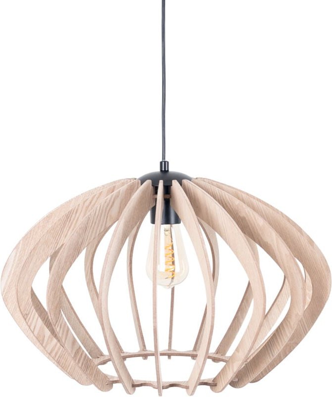 Barcelona Led - Holz-Pendelleuchte pili - ø 48cm - 1 x E27