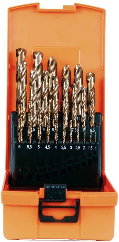 PROJAHN Bohrer-Kassette ECO 25-tlg, HSS-Co 1-13mm, kurze Spiralbohrer