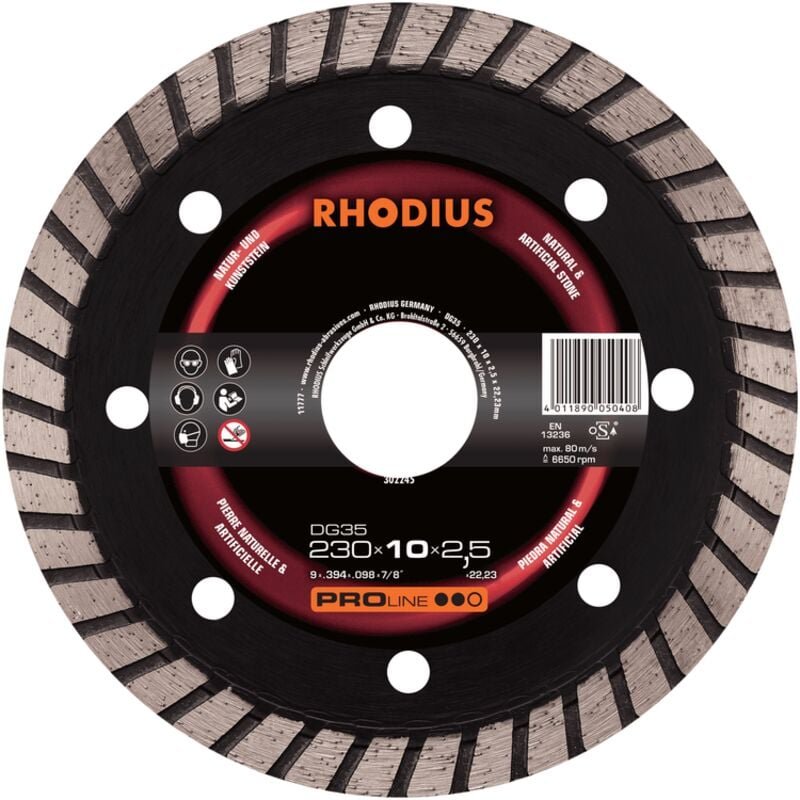 Thumbnail - Rhodius Abrasives - rhodius DG35 x-lock, 1 Stück, 115 x 10,0 x 2,1 mm, x-lock Diamanttrennscheibe