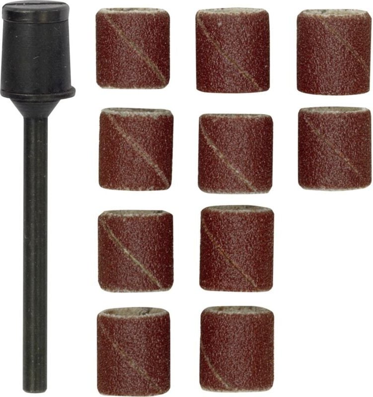 Proxxon - Schleifbänder ø 10 mm, 10 Stück Korn 150, mit Schleifzylinder - 28980