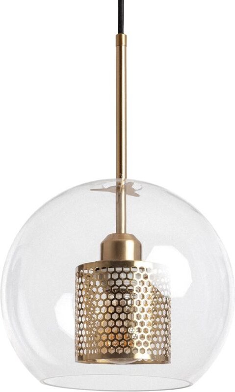 Efectoled - Pendelleuchte Metall und Glas Julieta Gold