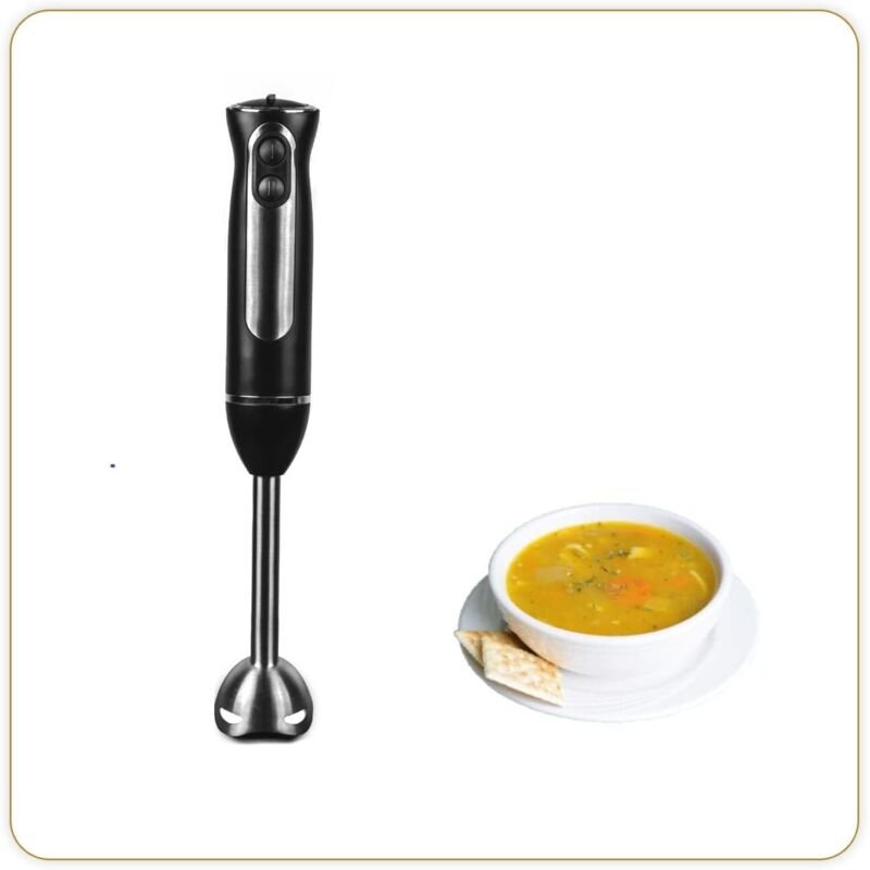 8459 600, Stabmixer, 8 Geschwindigkeitsstufen, Turbofunktion, Spritzschutz, 600 W, Edelstahl