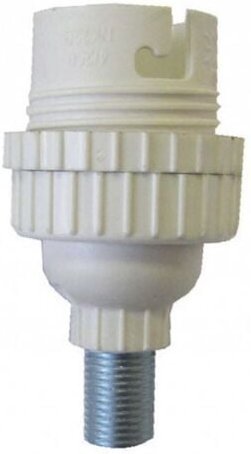 B22 TIBELEC Kerzenhalter, Kunststoff, weiß 60 W CENTRALE BRICO