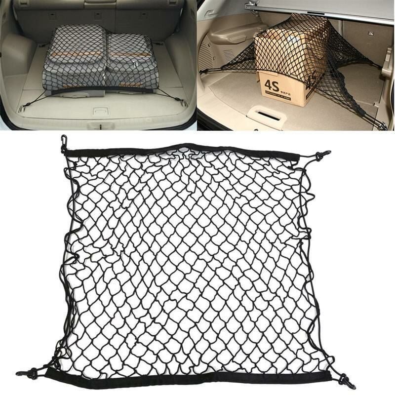 Mesh-Aufbewahrungsnetz, BR-Vie 70 70 cm, Auto-Aufbewahrungsnetz, erweiterbares, elastisches LKW-Netz, Netztrennwand, Sic...