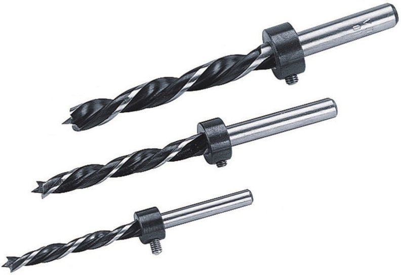 Wolfcraft - 2730000 Holz-Spiralbohrer-Set 3teilig 6 mm, 8 mm, 10 mm Zylinderschaft 1 Set