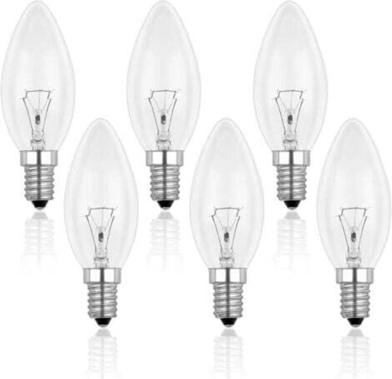 Thumbnail - Lablanc - Klare Kerzenbirne E14 40 w, dimmbare Glühlampe, Warmweiß 2700 k, 400 lm, Flammenbirne, E14-Kerzenbirnen mit Ed...