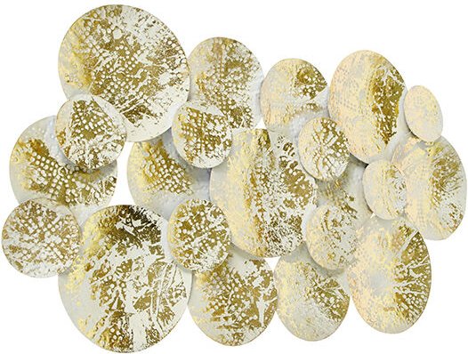 Dekorative orientalische Wandlampe Gold mit weißen 2 Lichtern - Hikina