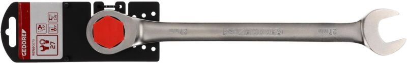 Gedore - red 3300844 R07100270 Maul-Ringratschenschlüssel Schlüsselweite (Metrisch) 27 mm