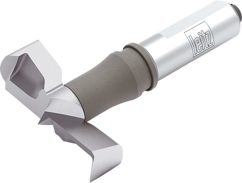 Leitz - HW-Massiv Beschlagbohrer dm 25x70 mm / Schaft: 10x26 mm abgeflacht-rechts